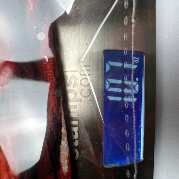 Susan Graver Top Womens 1X Red Animal Print Sequin Party Holiday Tunic Stretch - Picture 10 of 11